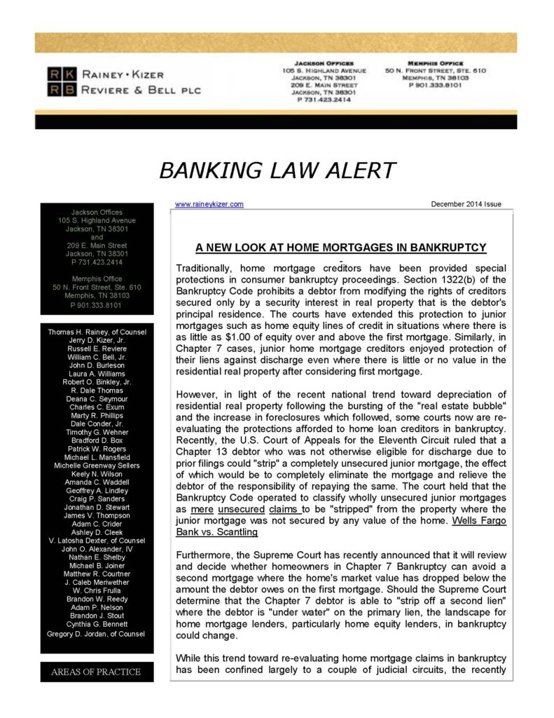 BANKING LAW ALERT Dec2014_Page_1