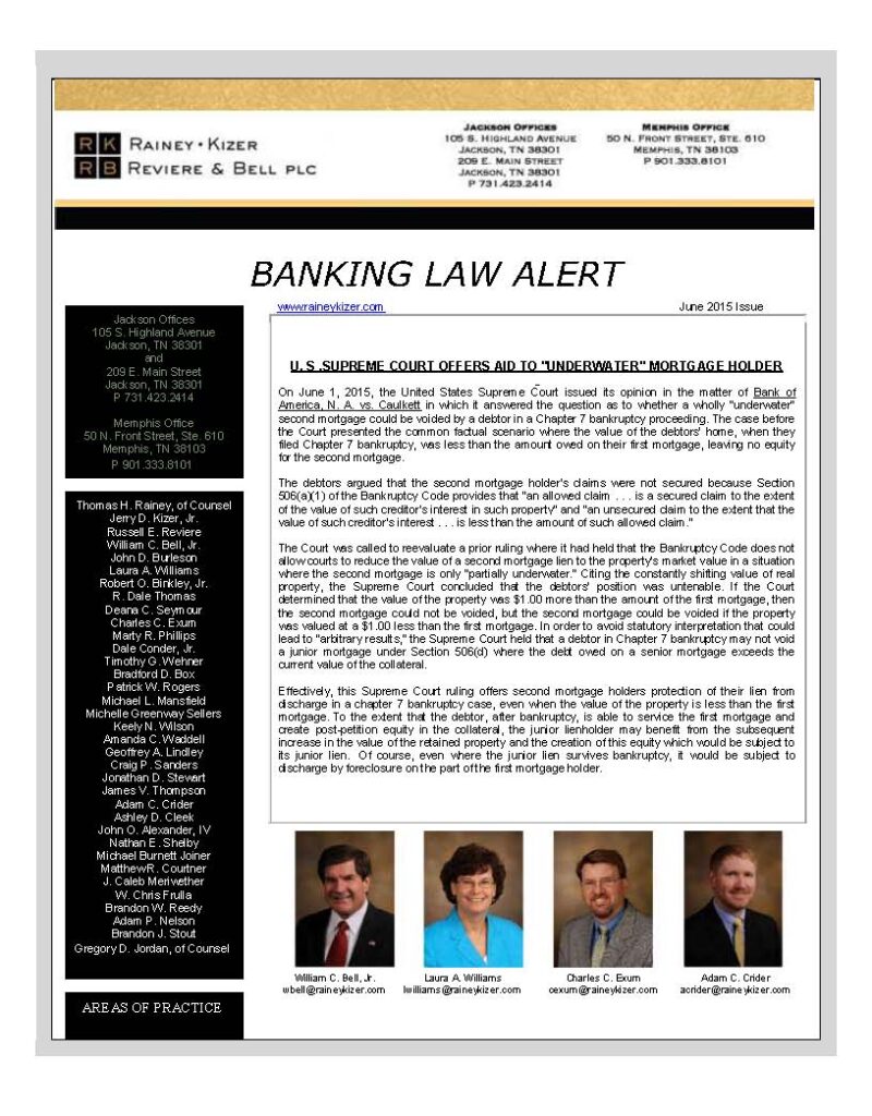 BANKING LAW ALERT - June 2015_Page_1